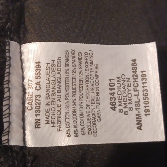 Lee "Flex Motion" Black Straight Leg Mid Rise Regular Pants Size 8 Medium (NWT) - Picture 12 of 12